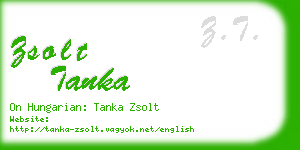 zsolt tanka business card